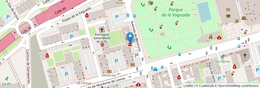 Mapa de ubicacion de Farmacia - Avenida Betanzos 61 en スペイン, マドリード州, Comunidad De Madrid, Área Metropolitana De Madrid Y Corredor Del Henares, Madrid.