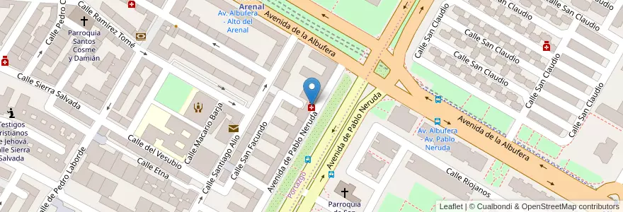 Mapa de ubicacion de Farmacia - Avenida Pablo Neruda 48 en إسبانيا, منطقة مدريد, منطقة مدريد, Área Metropolitana De Madrid Y Corredor Del Henares, مدريد.