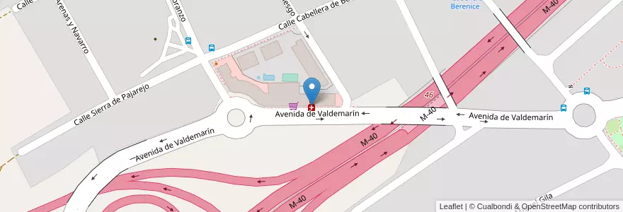Mapa de ubicacion de Farmacia - Avenida Valdemarín 165 en إسبانيا, منطقة مدريد, منطقة مدريد, Área Metropolitana De Madrid Y Corredor Del Henares, مدريد.