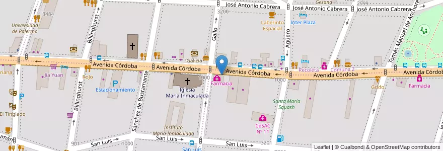 Mapa de ubicacion de Farmacia, Balvanera en 아르헨티나, Ciudad Autónoma De Buenos Aires, 부에노스아이레스.