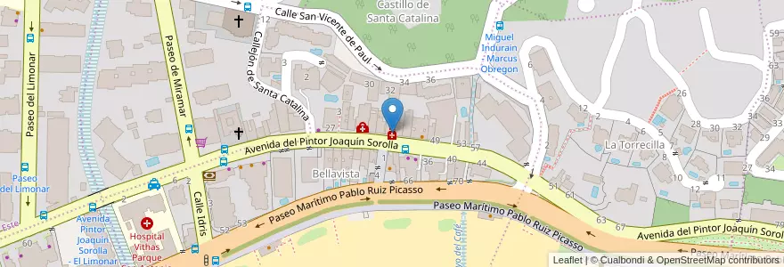 Mapa de ubicacion de Farmacia Bellevista en España, Andalucía, Málaga, Málaga-Costa Del Sol, Málaga.