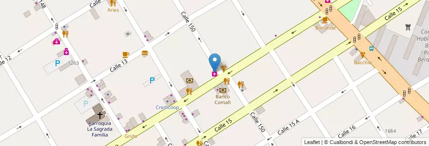Mapa de ubicacion de Farmacia Benedetto en Arjantin, Buenos Aires, Partido De Berazategui, Berazategui.