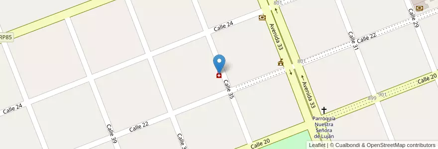Mapa de ubicacion de Farmacia Betz en Argentina, Provincia Di Buenos Aires, Partido De Necochea.