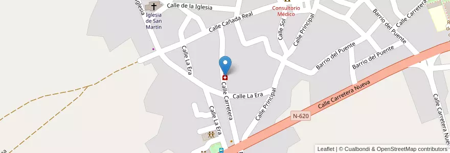 Mapa de ubicacion de Farmacia Blasco Martín en إسبانيا, قشتالة وليون, شلمنقة, Comarca De Ciudad Rodrigo, Martín De Yeltes.