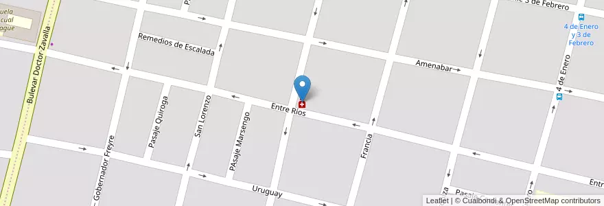 Mapa de ubicacion de Farmacia Buyatti en Argentinien, Santa Fe, Departamento La Capital, Santa Fe Capital, Santa Fe.