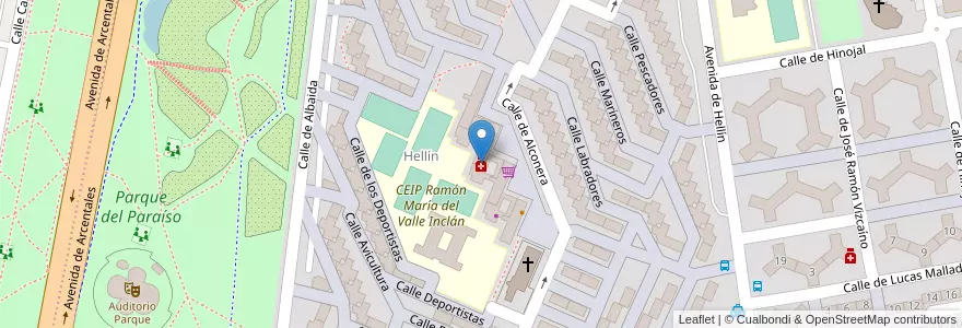 Mapa de ubicacion de Farmacia - Calle Alconera 7 en Испания, Мадрид, Мадрид, Área Metropolitana De Madrid Y Corredor Del Henares, Мадрид.