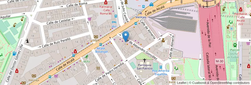 Mapa de ubicacion de Farmacia - Calle Alejandro González 4 en España, Comunidad De Madrid, Comunidad De Madrid, Área Metropolitana De Madrid Y Corredor Del Henares, Madrid.
