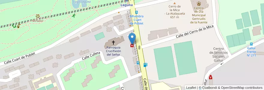 Mapa de ubicacion de Farmacia - Calle Alhambra 62 en İspanya, Comunidad De Madrid, Comunidad De Madrid, Área Metropolitana De Madrid Y Corredor Del Henares, Madrid.