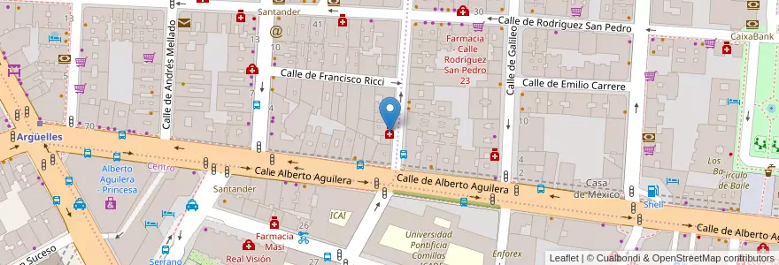 Mapa de ubicacion de Farmacia - Calle Blasco de Garay 5 en إسبانيا, منطقة مدريد, منطقة مدريد, Área Metropolitana De Madrid Y Corredor Del Henares, مدريد.