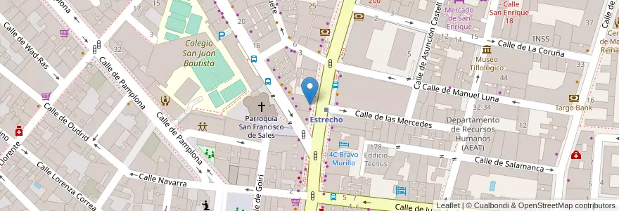 Mapa de ubicacion de Farmacia - Calle Bravo Murillo 193 en Испания, Мадрид, Мадрид, Área Metropolitana De Madrid Y Corredor Del Henares, Мадрид.
