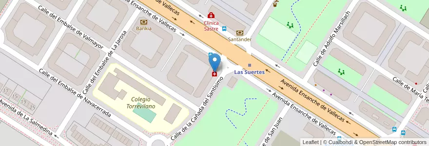 Mapa de ubicacion de Farmacia - Calle Cañada del Santísimo 38 en Spagna, Comunidad De Madrid, Comunidad De Madrid, Área Metropolitana De Madrid Y Corredor Del Henares, Madrid.