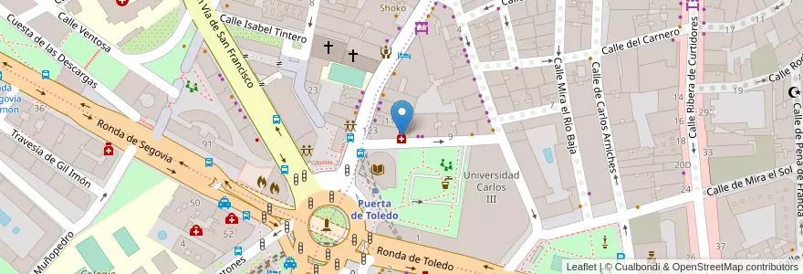 Mapa de ubicacion de Farmacia - Calle Capitán Salazar Martínez 3 en Spain, Community Of Madrid, Community Of Madrid, Área Metropolitana De Madrid Y Corredor Del Henares, Madrid.