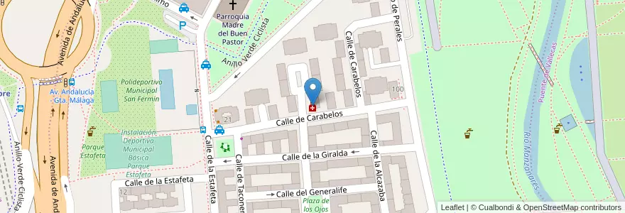 Mapa de ubicacion de Farmacia - Calle Carabelos 41 en 스페인, Comunidad De Madrid, Comunidad De Madrid, Área Metropolitana De Madrid Y Corredor Del Henares, 마드리드.