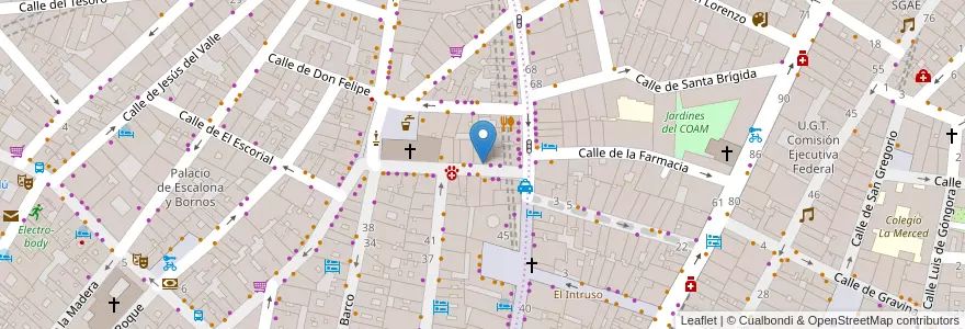 Mapa de ubicacion de Farmacia - Calle Colón 6 en スペイン, マドリード州, Comunidad De Madrid, Área Metropolitana De Madrid Y Corredor Del Henares, Madrid.