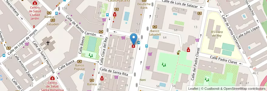 Mapa de ubicacion de Farmacia - Calle Corazón de María 47 en スペイン, マドリード州, Comunidad De Madrid, Área Metropolitana De Madrid Y Corredor Del Henares, Madrid.
