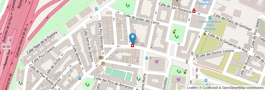 Mapa de ubicacion de Farmacia - Calle Doctor Lozano 11 en スペイン, マドリード州, Comunidad De Madrid, Área Metropolitana De Madrid Y Corredor Del Henares, Madrid.