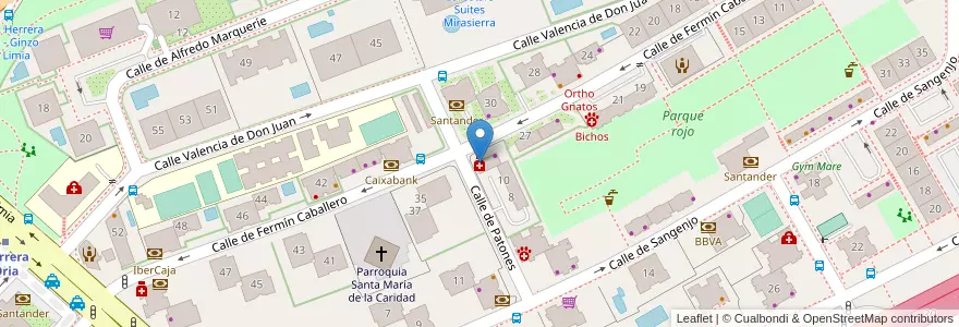 Mapa de ubicacion de Farmacia - Calle Fermín Caballero 29 en Испания, Мадрид, Мадрид, Área Metropolitana De Madrid Y Corredor Del Henares, Мадрид.