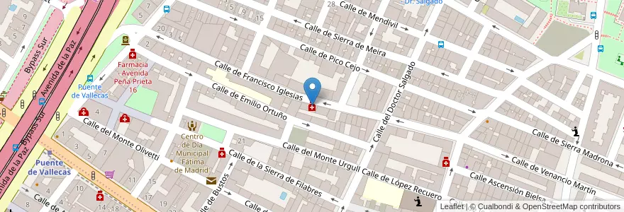 Mapa de ubicacion de Farmacia - Calle Francisco Iglesias 24 en 스페인, Comunidad De Madrid, Comunidad De Madrid, Área Metropolitana De Madrid Y Corredor Del Henares, 마드리드.