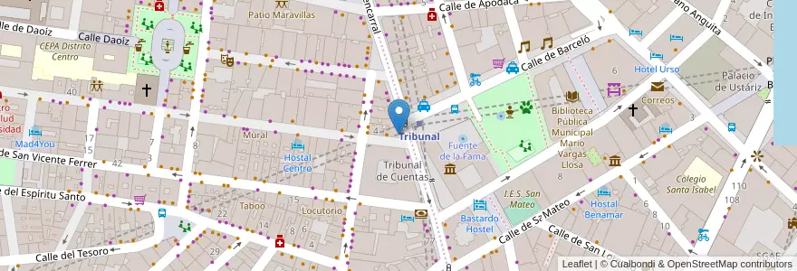 Mapa de ubicacion de Farmacia - Calle Fuencarral 83 en Испания, Мадрид, Мадрид, Área Metropolitana De Madrid Y Corredor Del Henares, Мадрид.