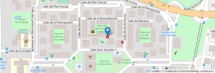 Mapa de ubicacion de Farmacia - Calle Gran Avenida 29 en Испания, Мадрид, Мадрид, Área Metropolitana De Madrid Y Corredor Del Henares, Мадрид.