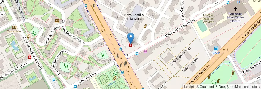 Mapa de ubicacion de Farmacia - Calle Hermanos García Noblejas 77 en Испания, Мадрид, Мадрид, Área Metropolitana De Madrid Y Corredor Del Henares, Мадрид.