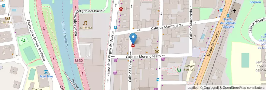 Mapa de ubicacion de Farmacia - Calle Linneo 15 en Spanje, Comunidad De Madrid, Comunidad De Madrid, Área Metropolitana De Madrid Y Corredor Del Henares, Madrid.