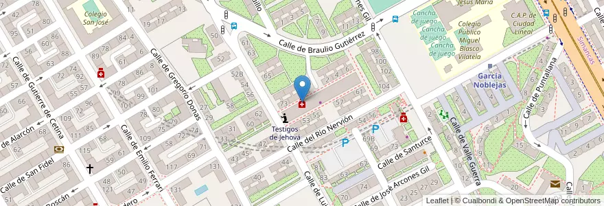 Mapa de ubicacion de Farmacia - Calle Luis Ruiz 73 en Sepanyol, Comunidad De Madrid, Comunidad De Madrid, Área Metropolitana De Madrid Y Corredor Del Henares, Madrid.