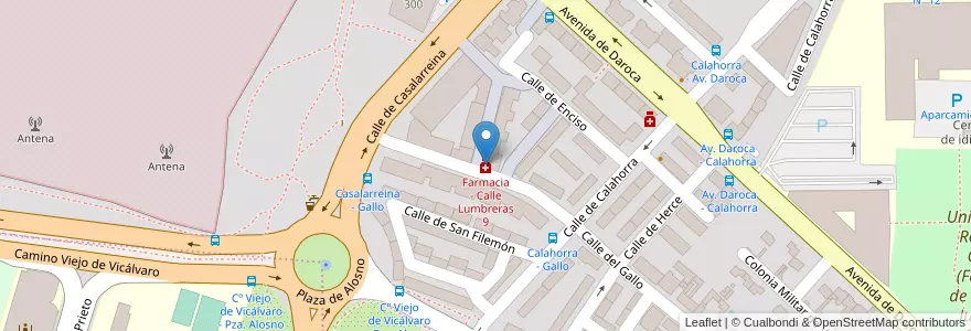 Mapa de ubicacion de Farmacia - Calle Lumbreras 9 en إسبانيا, منطقة مدريد, منطقة مدريد, Área Metropolitana De Madrid Y Corredor Del Henares, مدريد.