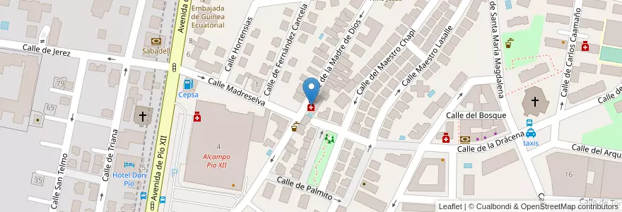 Mapa de ubicacion de Farmacia - Calle Madre de Dios 14 en 西班牙, Comunidad De Madrid, Comunidad De Madrid, Área Metropolitana De Madrid Y Corredor Del Henares, Madrid.