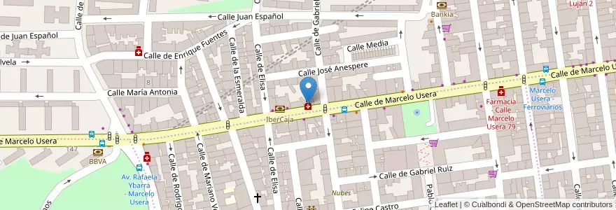 Mapa de ubicacion de Farmacia - Calle Marcelo Usera 114 en スペイン, マドリード州, Comunidad De Madrid, Área Metropolitana De Madrid Y Corredor Del Henares, Madrid.