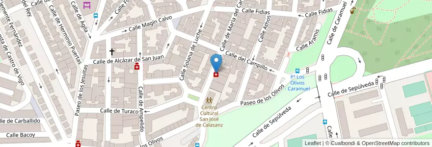 Mapa de ubicacion de Farmacia - Calle María del Carmen 61 en Spain, Community Of Madrid, Community Of Madrid, Área Metropolitana De Madrid Y Corredor Del Henares, Madrid.