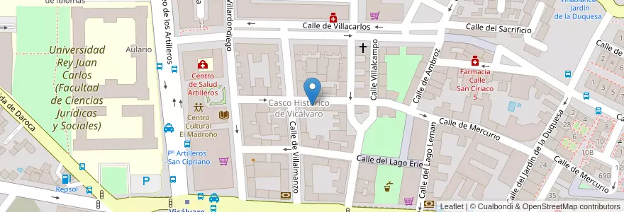 Mapa de ubicacion de Farmacia - Calle Mercurio 10 en إسبانيا, منطقة مدريد, منطقة مدريد, Área Metropolitana De Madrid Y Corredor Del Henares, مدريد.