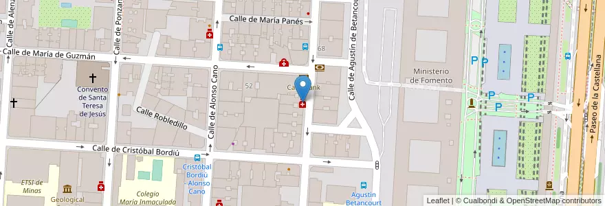 Mapa de ubicacion de Farmacia - Calle Modesto Lafuente 53 en Sepanyol, Comunidad De Madrid, Comunidad De Madrid, Área Metropolitana De Madrid Y Corredor Del Henares, Madrid.