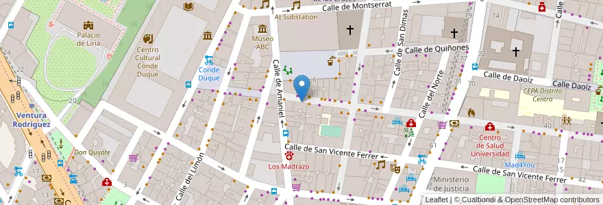 Mapa de ubicacion de Farmacia - Calle Palma 75 en إسبانيا, منطقة مدريد, منطقة مدريد, Área Metropolitana De Madrid Y Corredor Del Henares, مدريد.