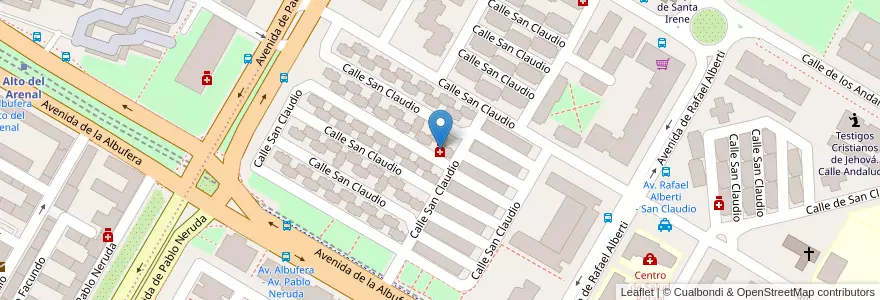 Mapa de ubicacion de Farmacia - Calle San Claudio 48 en España, Comunidad De Madrid, Comunidad De Madrid, Área Metropolitana De Madrid Y Corredor Del Henares, Madrid.