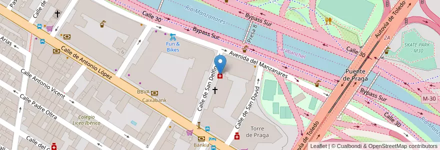 Mapa de ubicacion de Farmacia - Calle San Delfín 3 en إسبانيا, منطقة مدريد, منطقة مدريد, Área Metropolitana De Madrid Y Corredor Del Henares, مدريد.