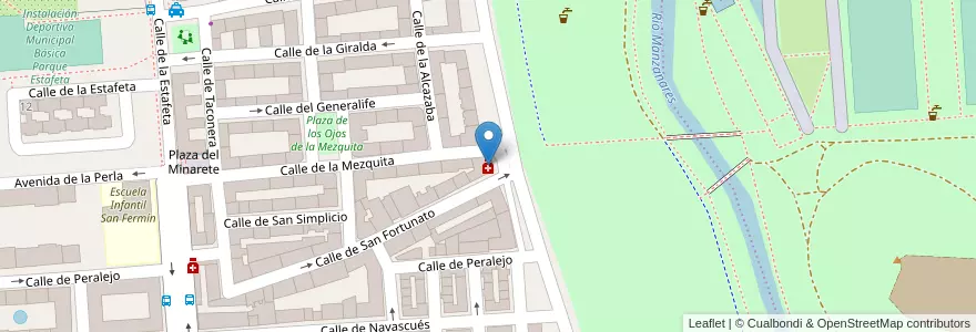 Mapa de ubicacion de Farmacia - Calle San Fortunato 27 en Испания, Мадрид, Мадрид, Área Metropolitana De Madrid Y Corredor Del Henares, Мадрид.