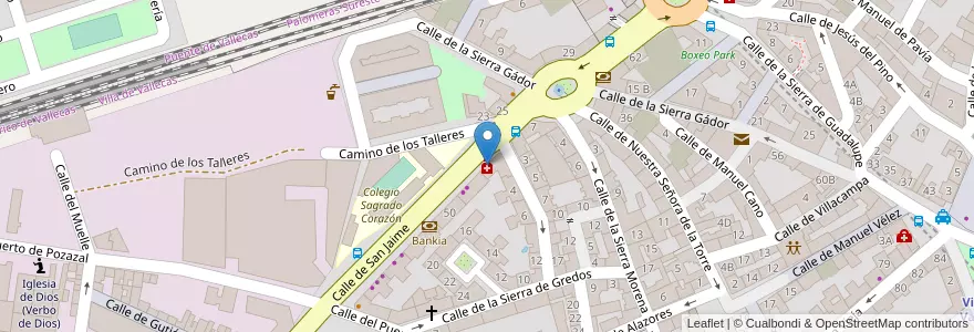 Mapa de ubicacion de Farmacia - Calle San Jaime 54 en إسبانيا, منطقة مدريد, منطقة مدريد, Área Metropolitana De Madrid Y Corredor Del Henares, مدريد.
