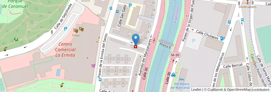 Mapa de ubicacion de Farmacia - Calle San Rufo 3 en Испания, Мадрид, Мадрид, Área Metropolitana De Madrid Y Corredor Del Henares, Мадрид.