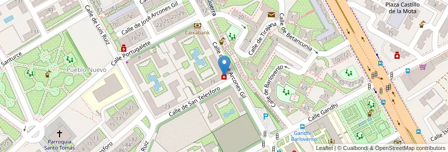 Mapa de ubicacion de Farmacia - Calle San Telesforo, 45-47 en Испания, Мадрид, Мадрид, Área Metropolitana De Madrid Y Corredor Del Henares, Мадрид.
