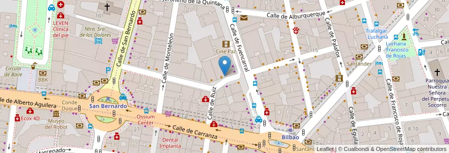 Mapa de ubicacion de Farmacia - Calle Sandoval 4 en España, Comunidad De Madrid, Comunidad De Madrid, Área Metropolitana De Madrid Y Corredor Del Henares, Madrid.