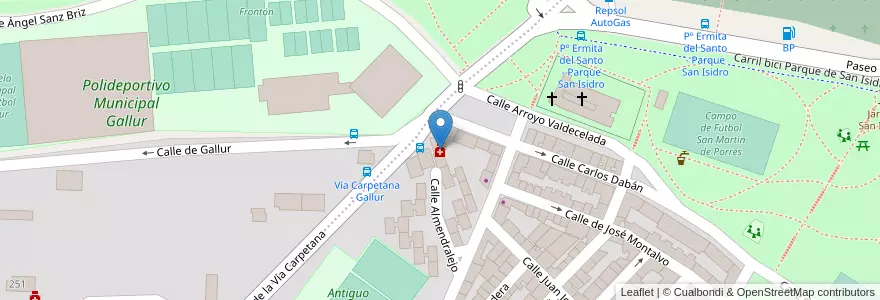 Mapa de ubicacion de Farmacia - Calle Vía Carpetana 53 en Испания, Мадрид, Мадрид, Área Metropolitana De Madrid Y Corredor Del Henares, Мадрид.