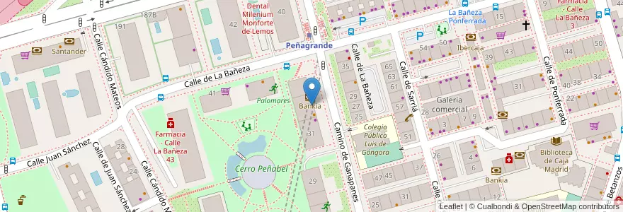 Mapa de ubicacion de Farmacia - Camino Ganapanes 33 en 스페인, Comunidad De Madrid, Comunidad De Madrid, Área Metropolitana De Madrid Y Corredor Del Henares, 마드리드.