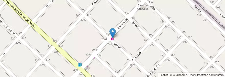 Mapa de ubicacion de Farmacia Cardenas en Arjantin, Buenos Aires, Partido De La Matanza, Villa Luzuriaga.