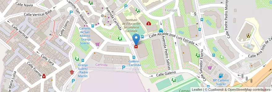 Mapa de ubicacion de Farmacia Carlinda en España, Andalucía, Málaga, Málaga-Costa Del Sol, Málaga.