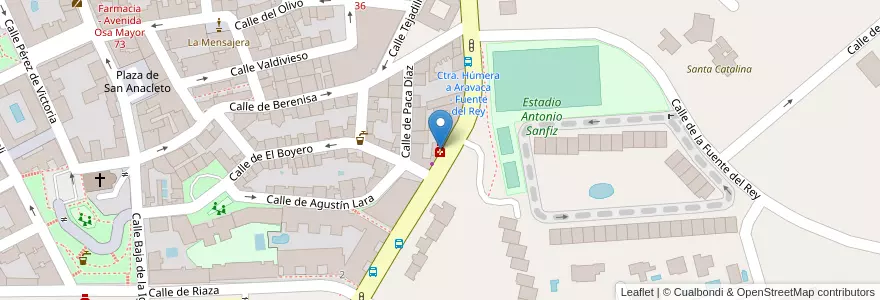 Mapa de ubicacion de Farmacia - Carretera Húmera, 20 en スペイン, マドリード州, Comunidad De Madrid, Área Metropolitana De Madrid Y Corredor Del Henares, Madrid.