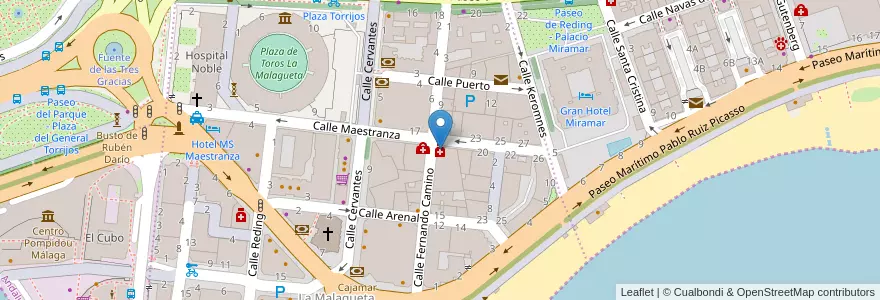 Mapa de ubicacion de Farmacia Castillón en スペイン, アンダルシア州, Málaga, Málaga-Costa Del Sol, Málaga.