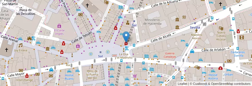 Mapa de ubicacion de Farmacia Company en Spain, Community Of Madrid, Community Of Madrid, Área Metropolitana De Madrid Y Corredor Del Henares, Madrid.