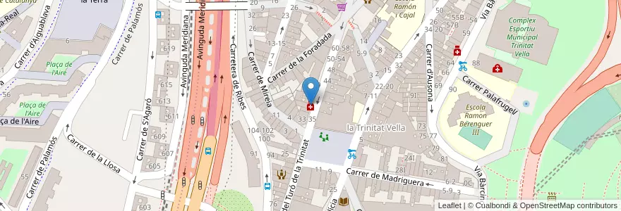 Mapa de ubicacion de Farmàcia Corral Iglesias en スペイン, カタルーニャ州, Barcelona, バルサルネス, Barcelona.