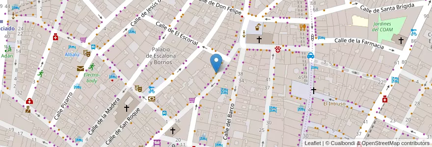 Mapa de ubicacion de Farmacia de Guardia en Spain, Community Of Madrid, Community Of Madrid, Área Metropolitana De Madrid Y Corredor Del Henares, Madrid.